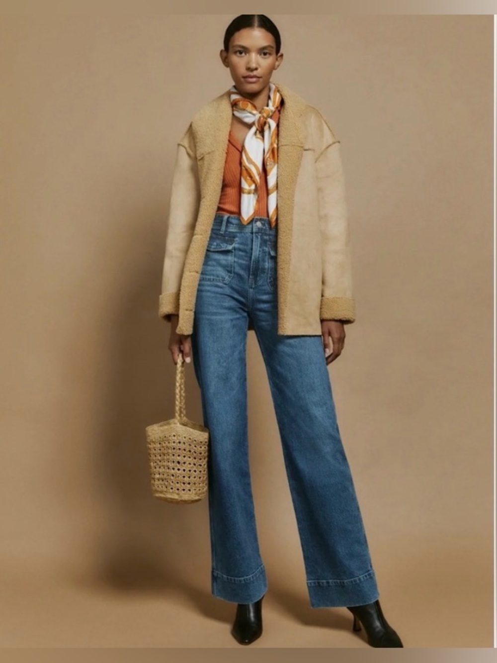 REFORMATION Layla High Rise Wide-Leg Trousers Jeans Retail $148 Size 29